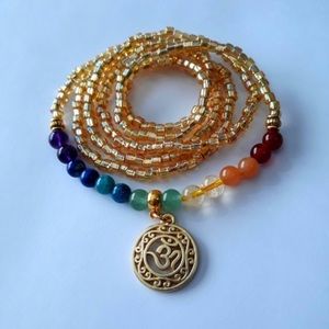 buddha/chakra waist bead